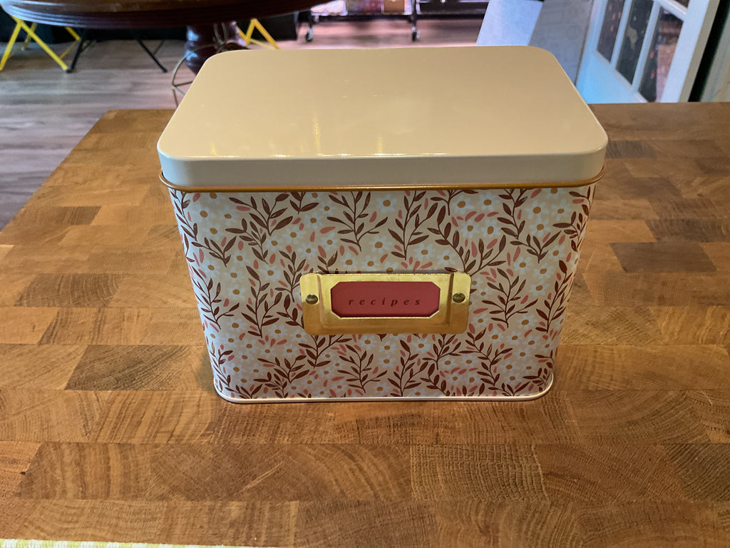 Pink Daisy Recipe Tin