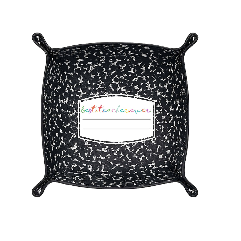 Best Teacher Ever teacher appreciation gift | Leather tray