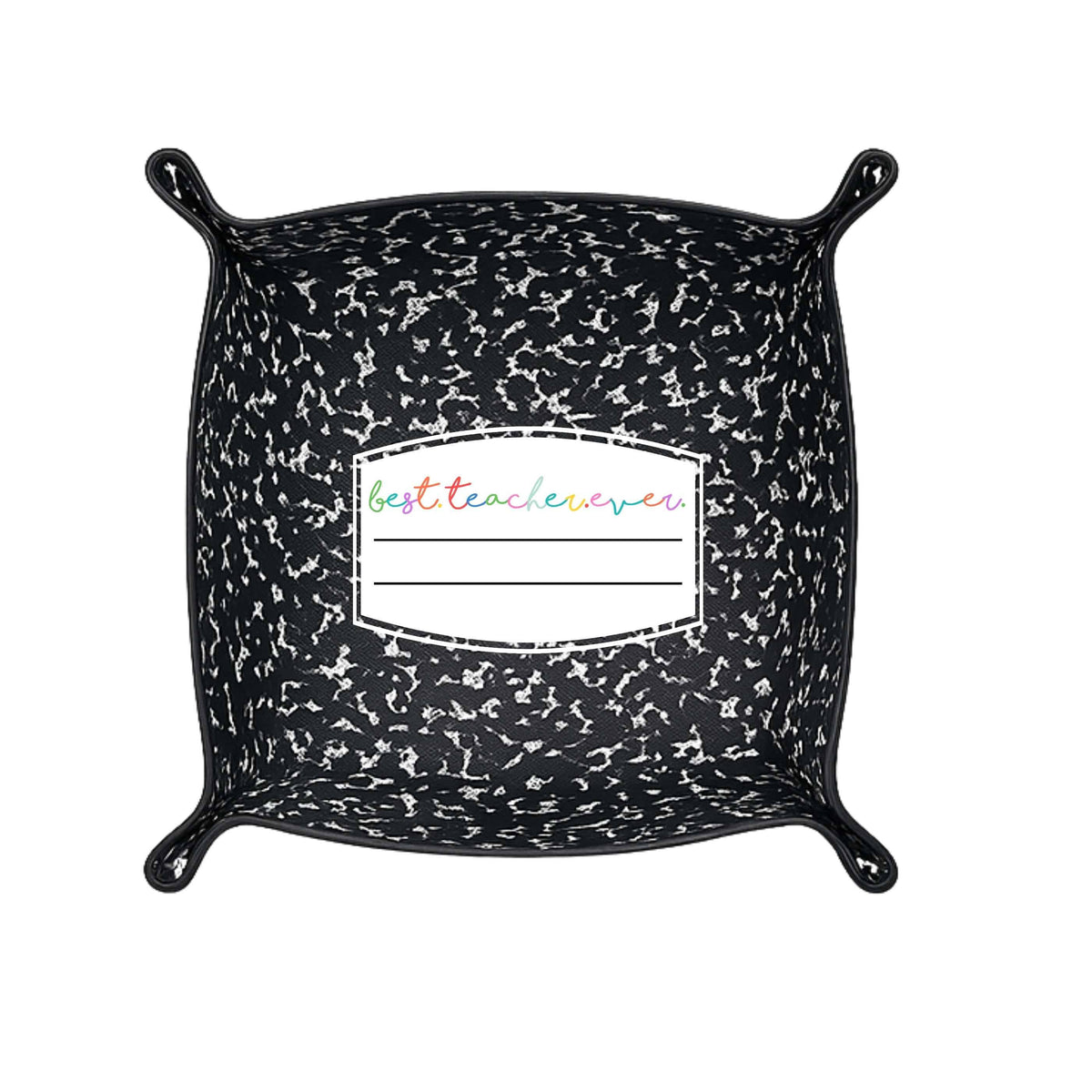 Best Teacher Ever teacher appreciation gift | Leather tray