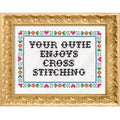 Your Outie Enjoys Cross Stitching Deluxe Cross Stitch Kit