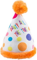 Haute Diggity Dog Party Hat Dog Toy with Squeaker