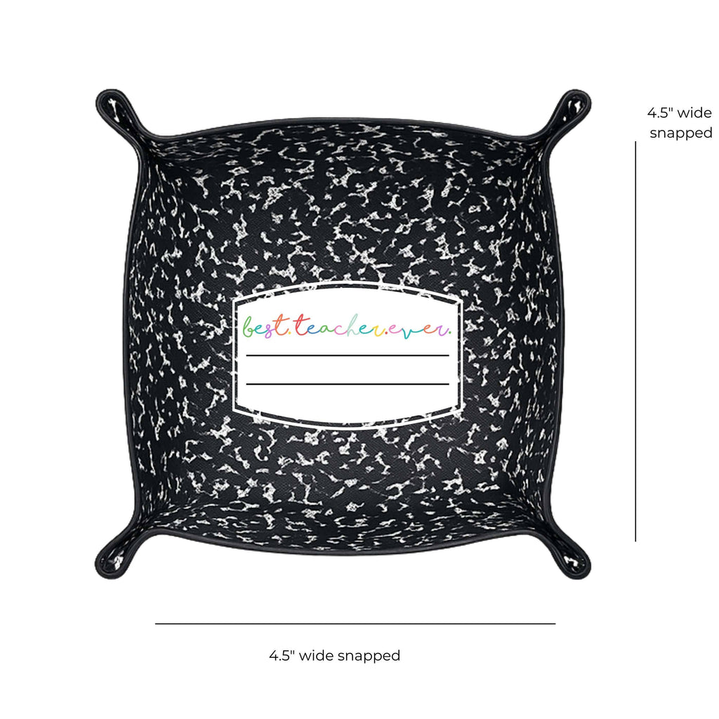 Best Teacher Ever teacher appreciation gift | Leather tray