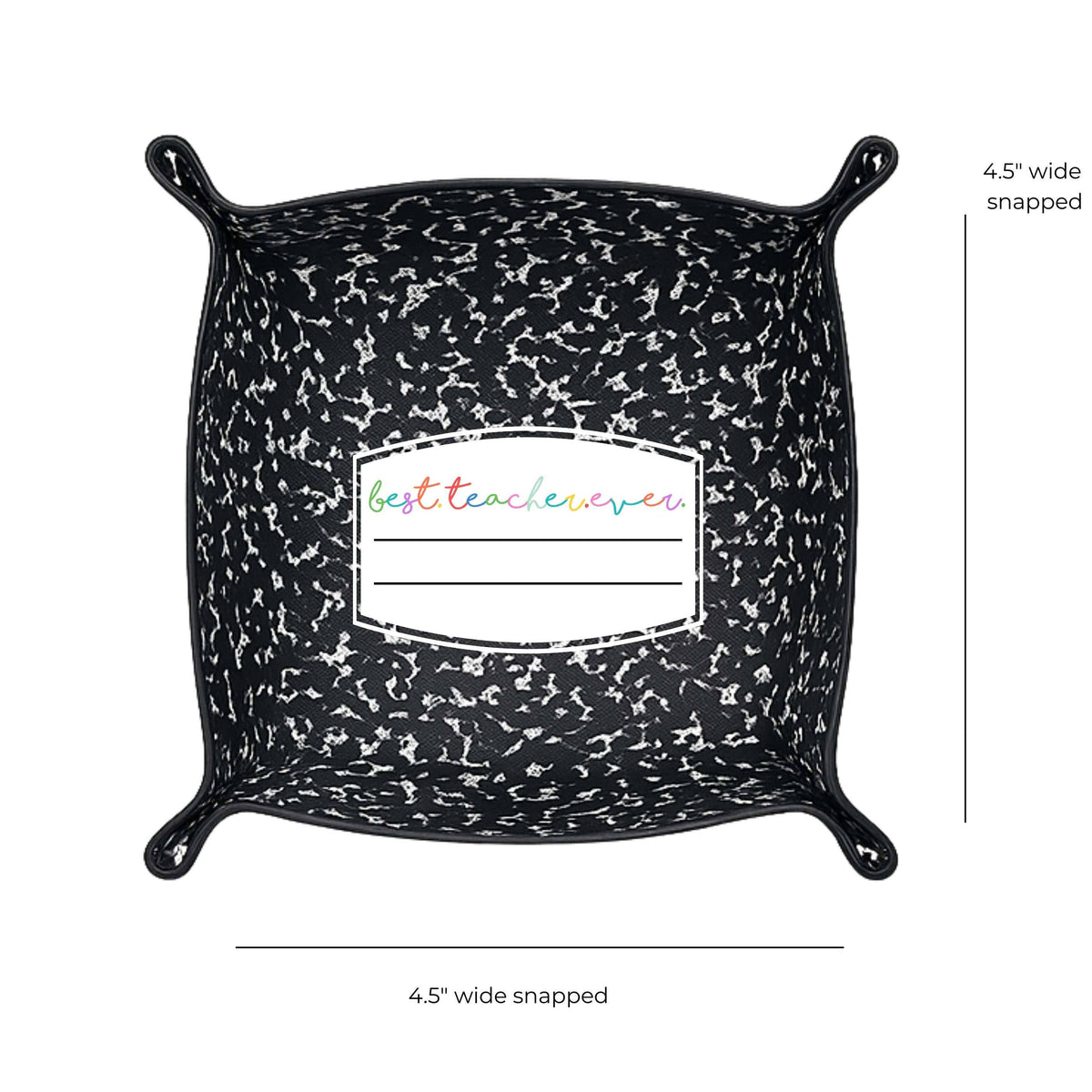 Best Teacher Ever teacher appreciation gift | Leather tray