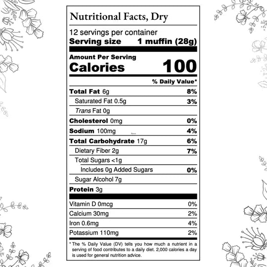 Blueberry Muffin Mix:  gluten free, grain free, dairy free