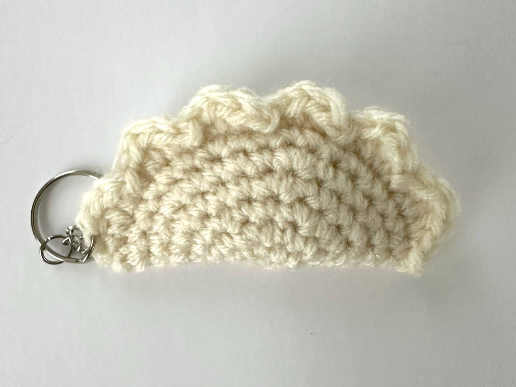 Hand Crocheted Pittsburgh Pierogi Key Chain