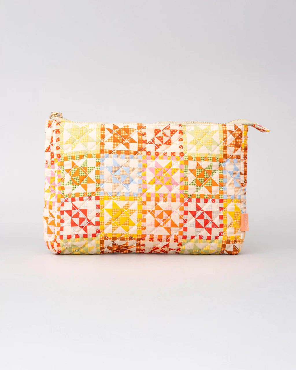 Quilted Patchwork Zipper Pouch