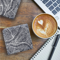 Pittsburgh PA Map - UV Printed Slate Coasters