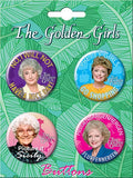 Golden Girls 4 Button Set
