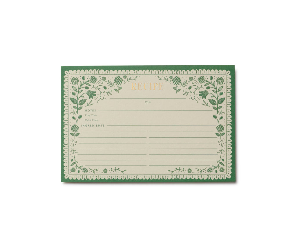 Pack of 12 Artichoke Recipe Cards
