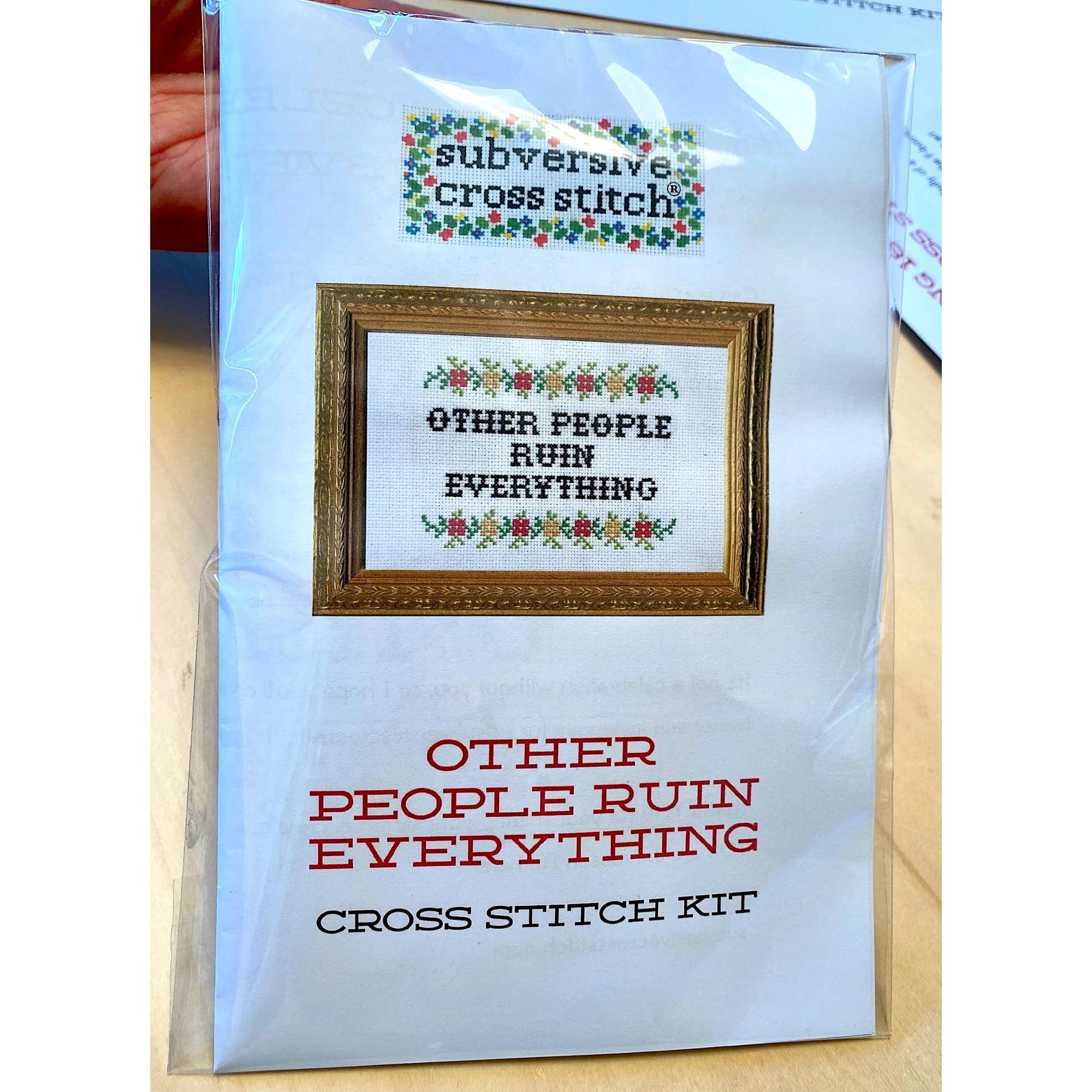 Employees Must Stop Crying Deluxe Cross Stitch Kit