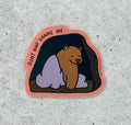 Don't Nap Shame Me Bear vinyl sticker