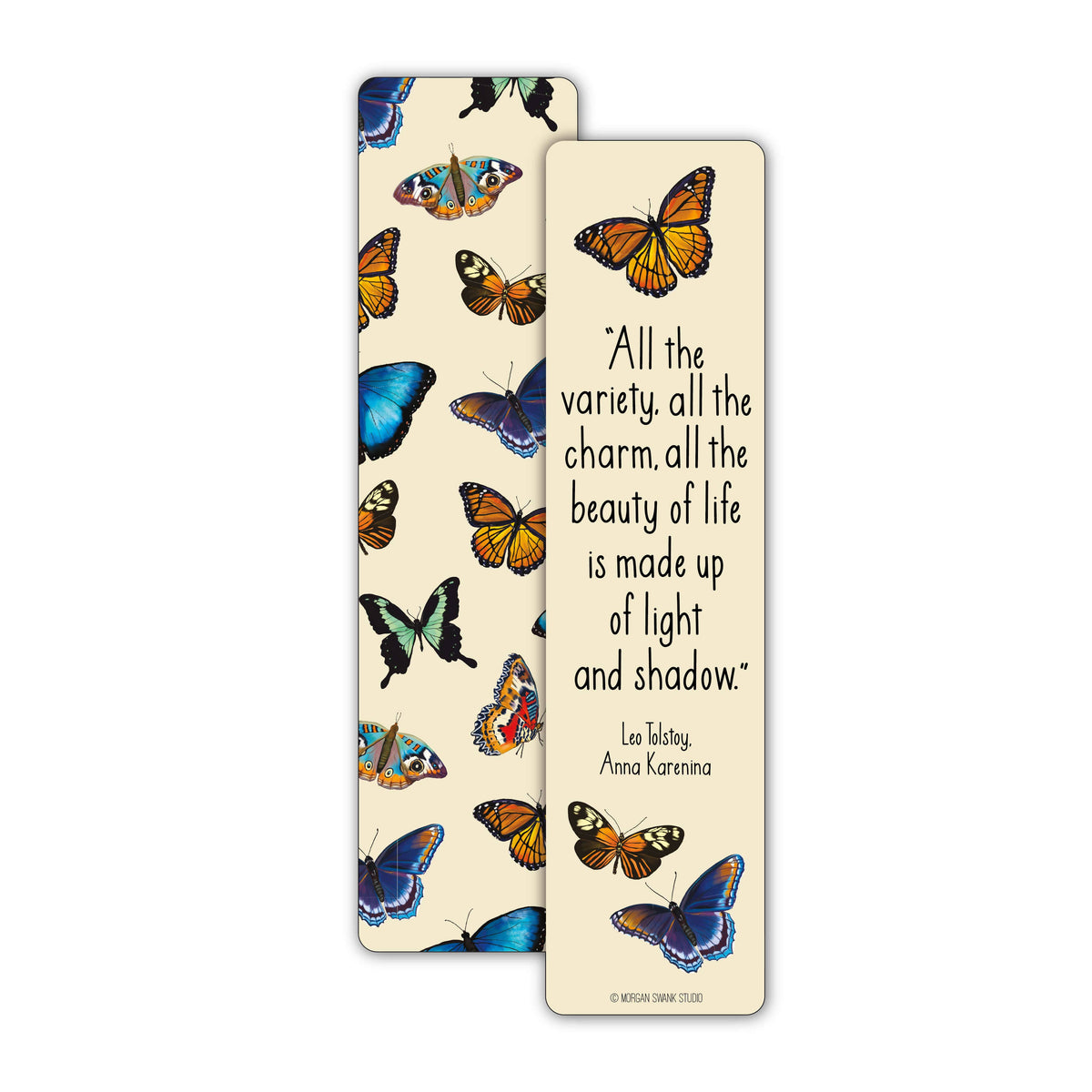 Butterfly Bookmark - Anna Karenina Quote