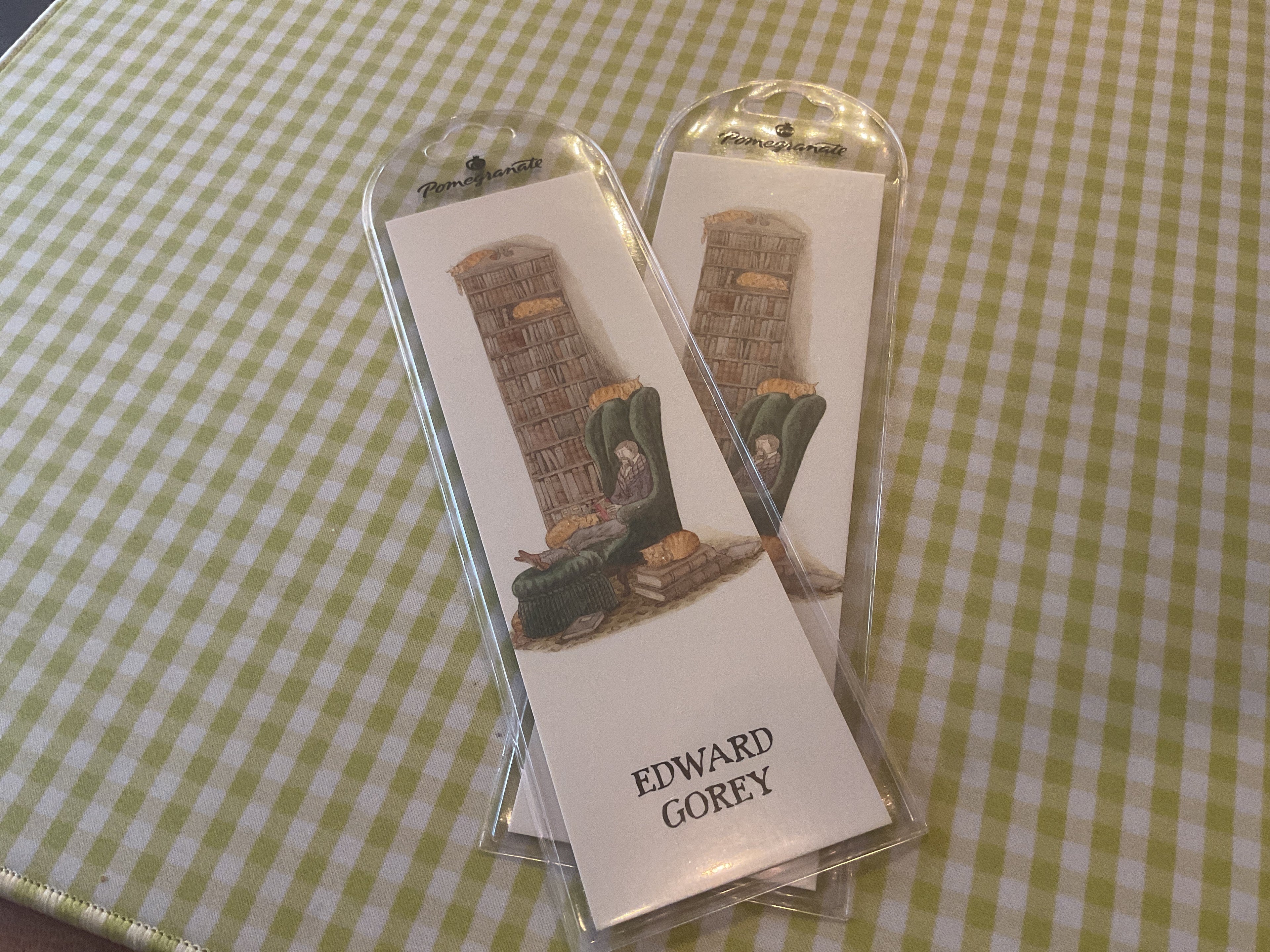 Edward Gorey: Bibliophile with Cats Bookmark