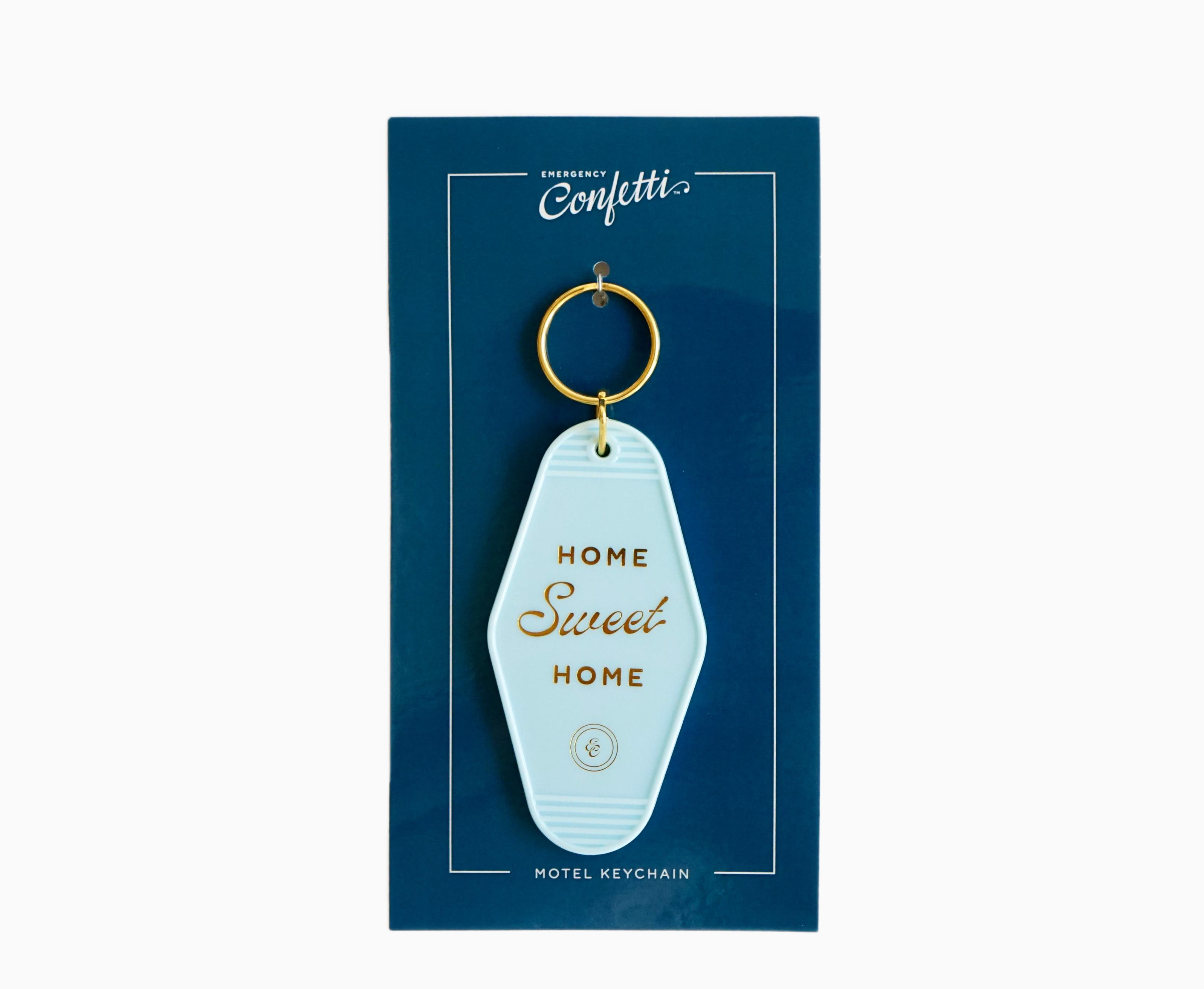 Emergency Confetti Motel Keychain