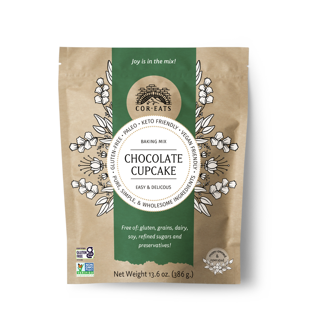 Chocolate Cupcake Mix:  gluten free, grain free, dairy free