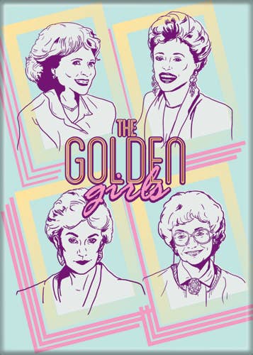 Golden Girls Cast Magnet 2.5" x 3.5"