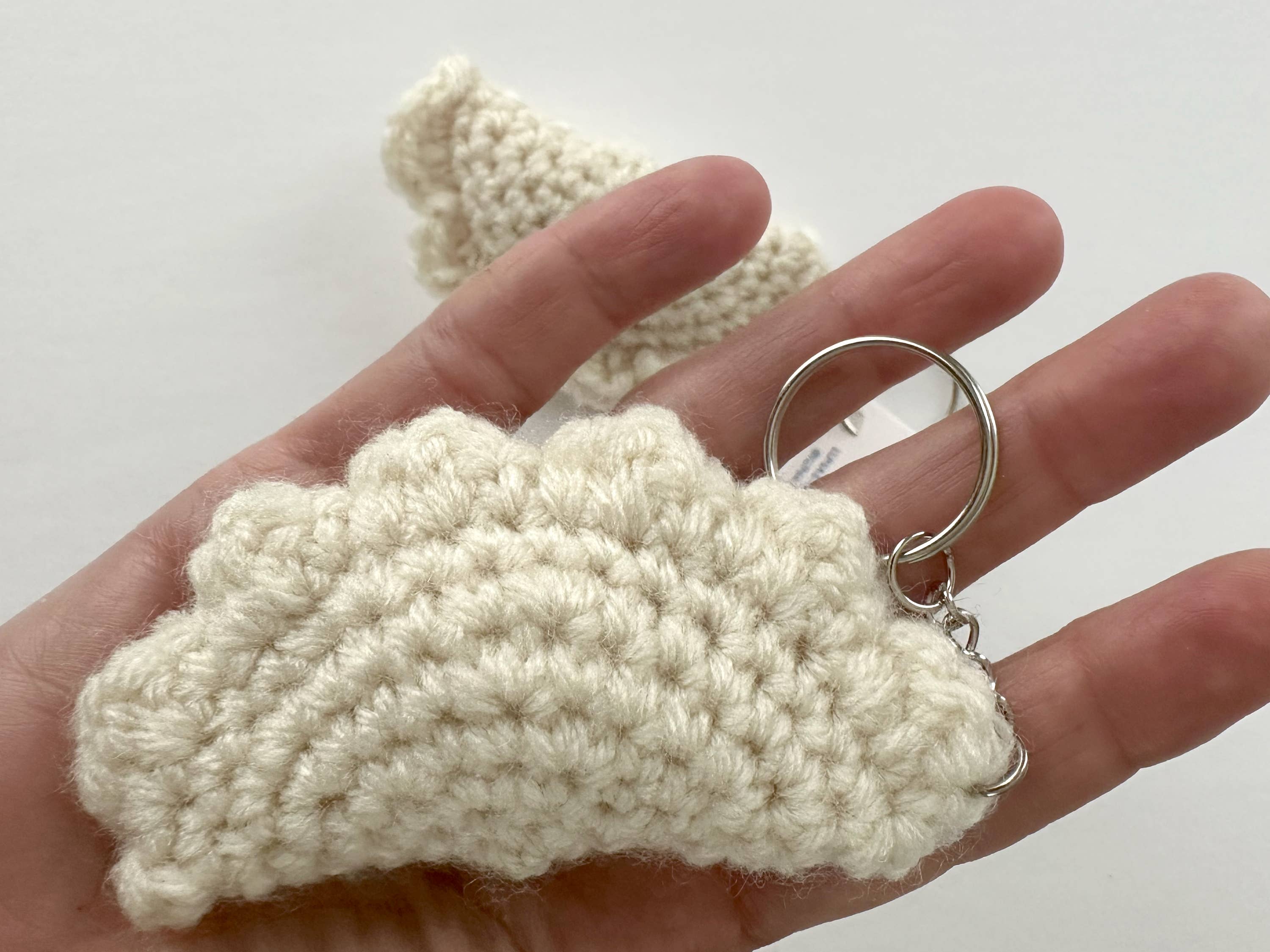 Hand Crocheted Pittsburgh Pierogi Key Chain