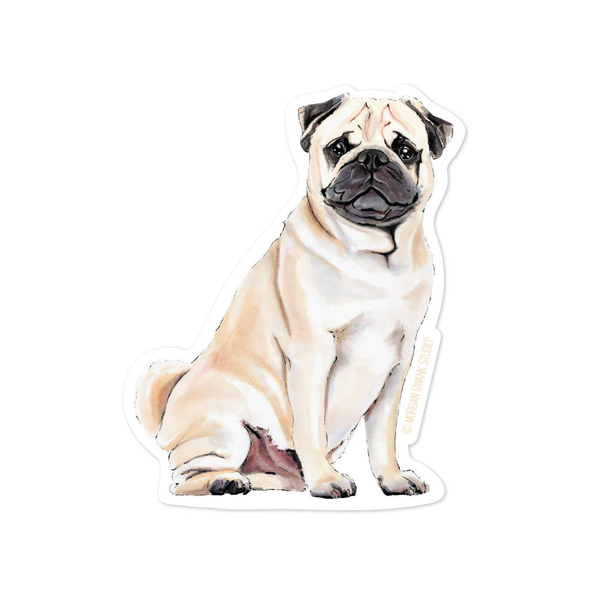 Vinyl Sticker - Pug Dog