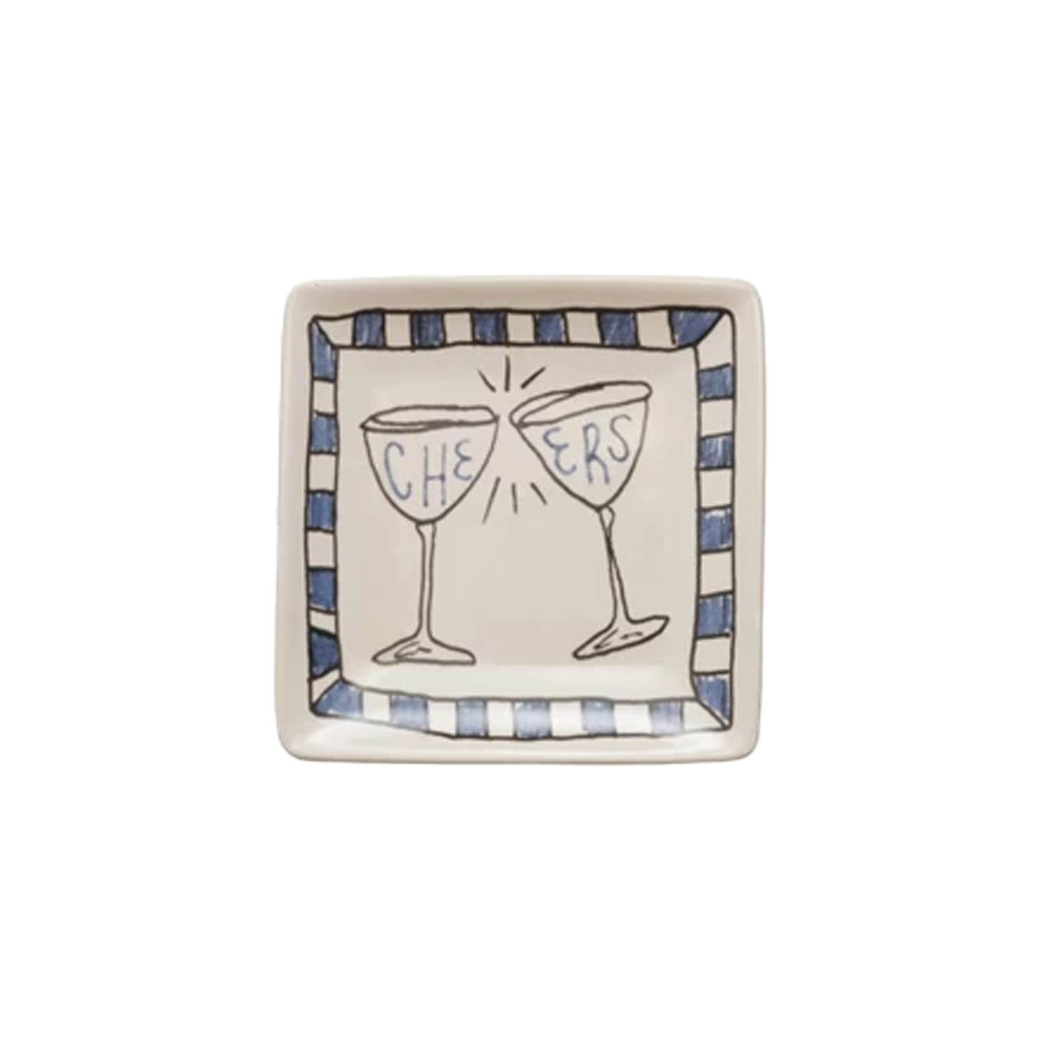 Cheers 6x6" Square Plate