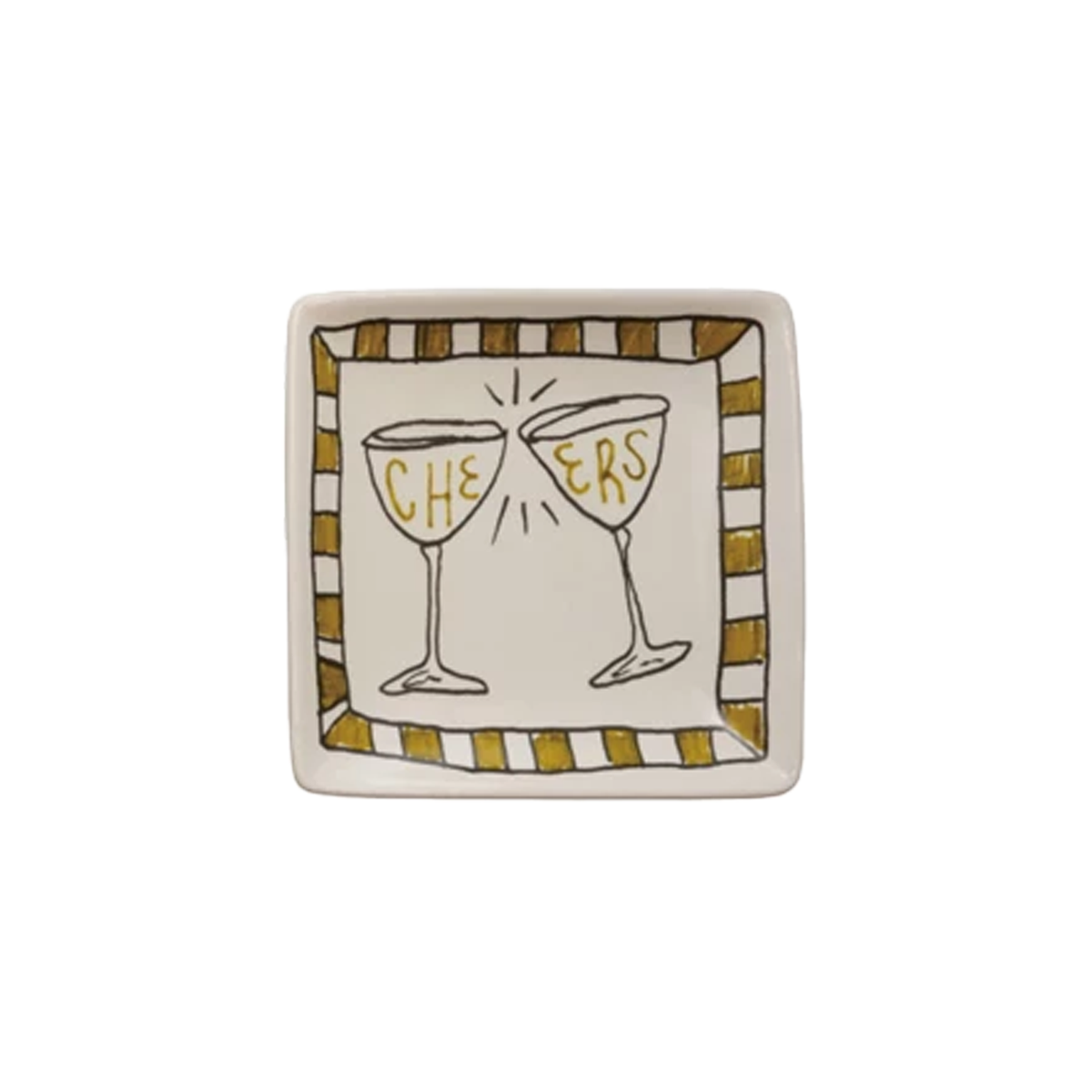 Cheers 6x6" Square Plate