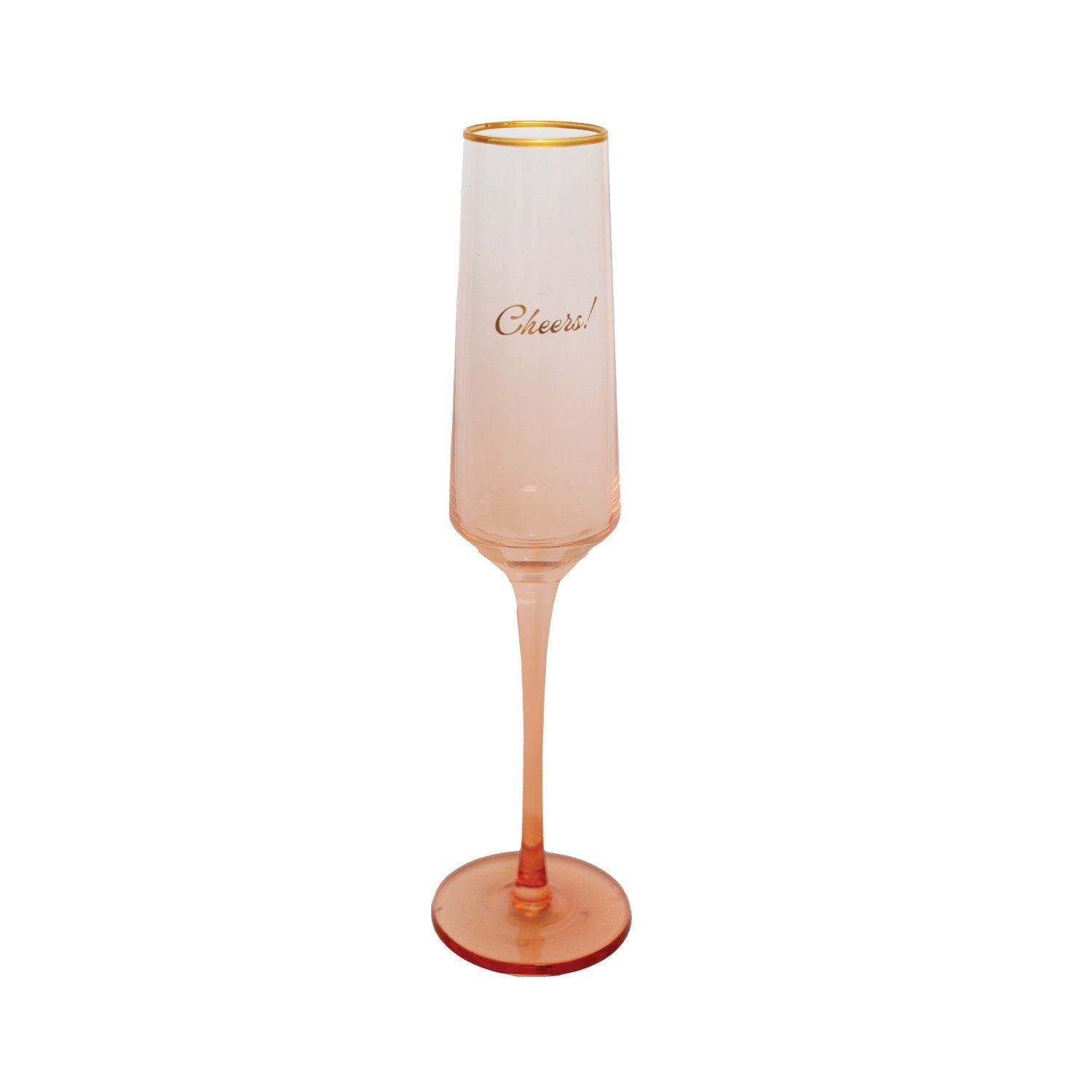 Tinted Celebration Champagne Flutes