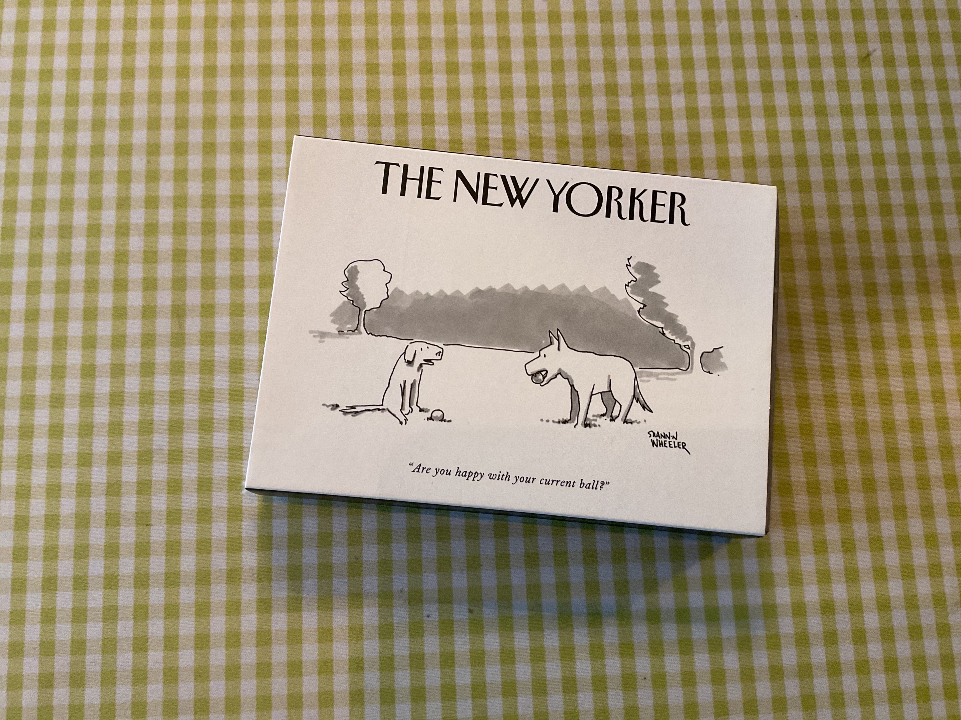 The New Yorker "Are You Happy With Your Current Ball" Trinket Tray
