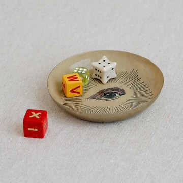 Round ‘Eye’ Enamel Dish
