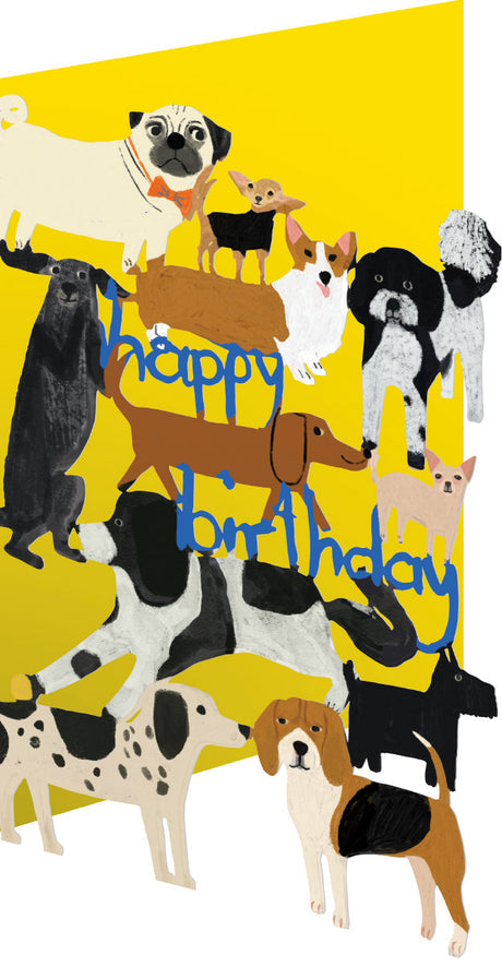 Happy Hounds Lasercut Card