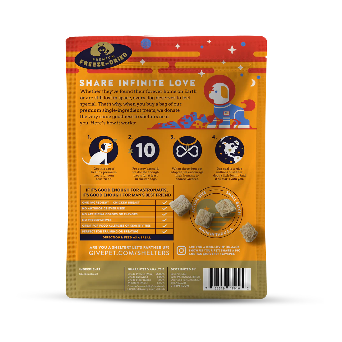Mars Rover - Freeze-Dried Dog Treats