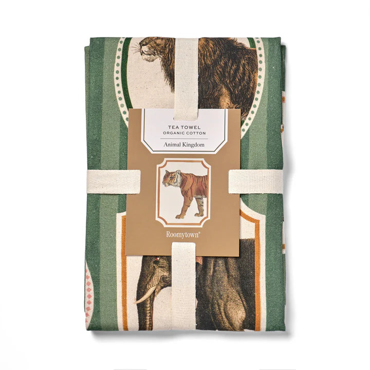 Organic Cotton Tea Towel - Animal Kingdom