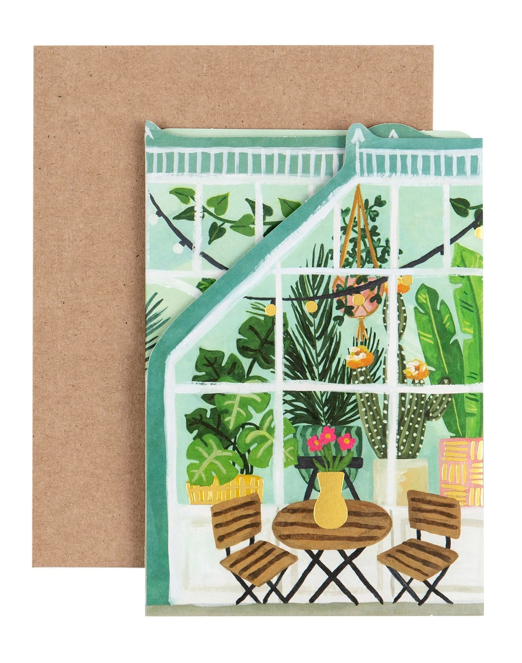 Greenhouse Accordion Greeting Card