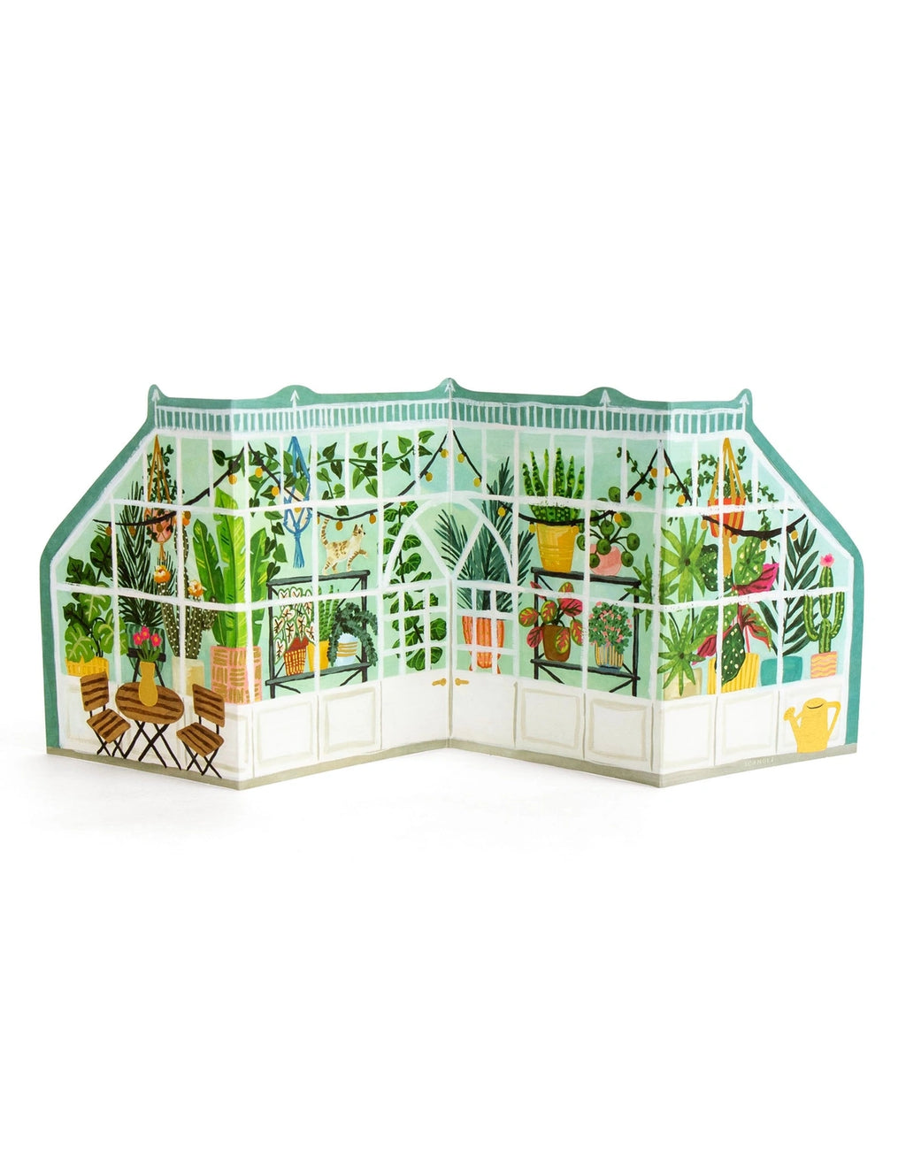 Greenhouse Accordion Greeting Card
