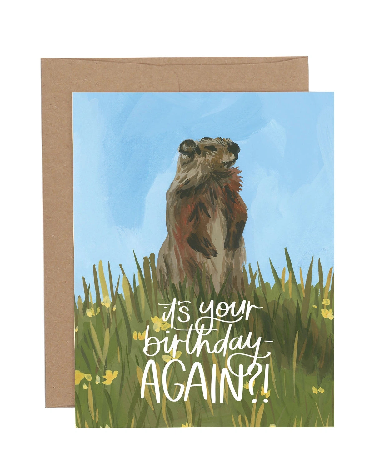 Groundhog Birthday Again Card