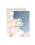 In My Thoughts Clouds Greeting Card