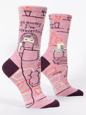 Go Away Introverting Socks