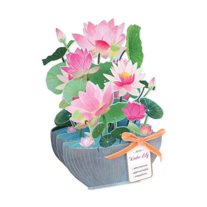 July Pop-Up Birth Flower Card