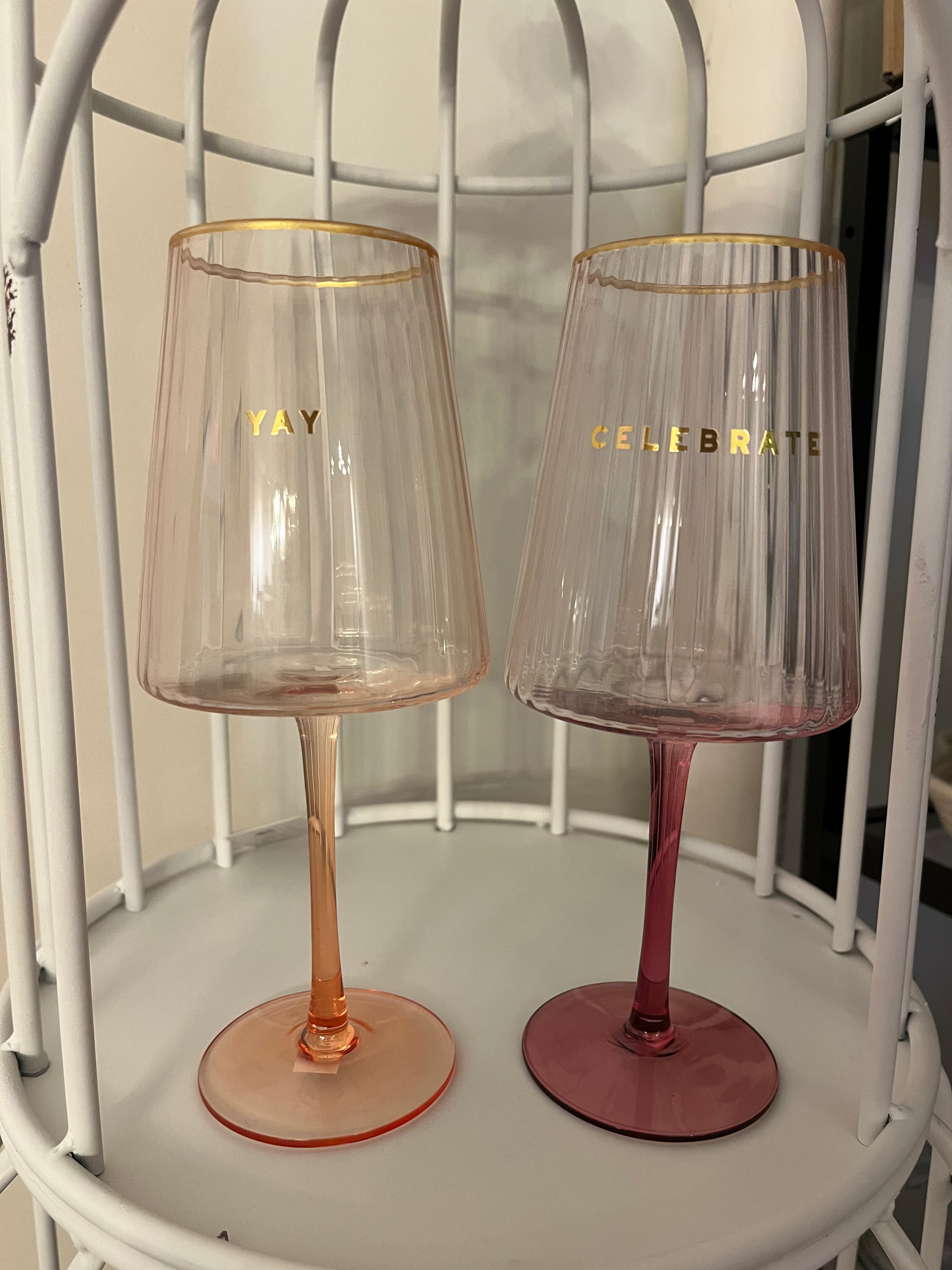 Tinted Wine Glasses