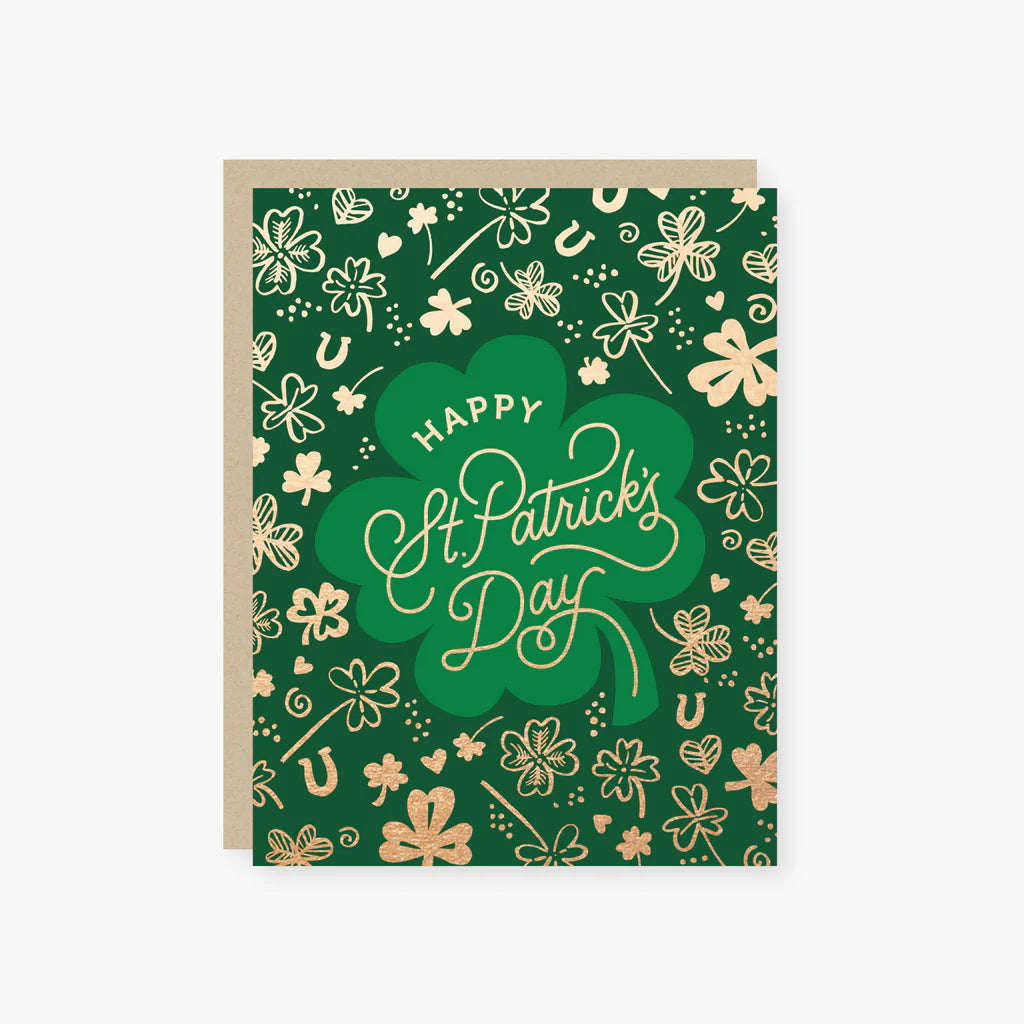 Happy St. Patrick’s Day Shamrock Card