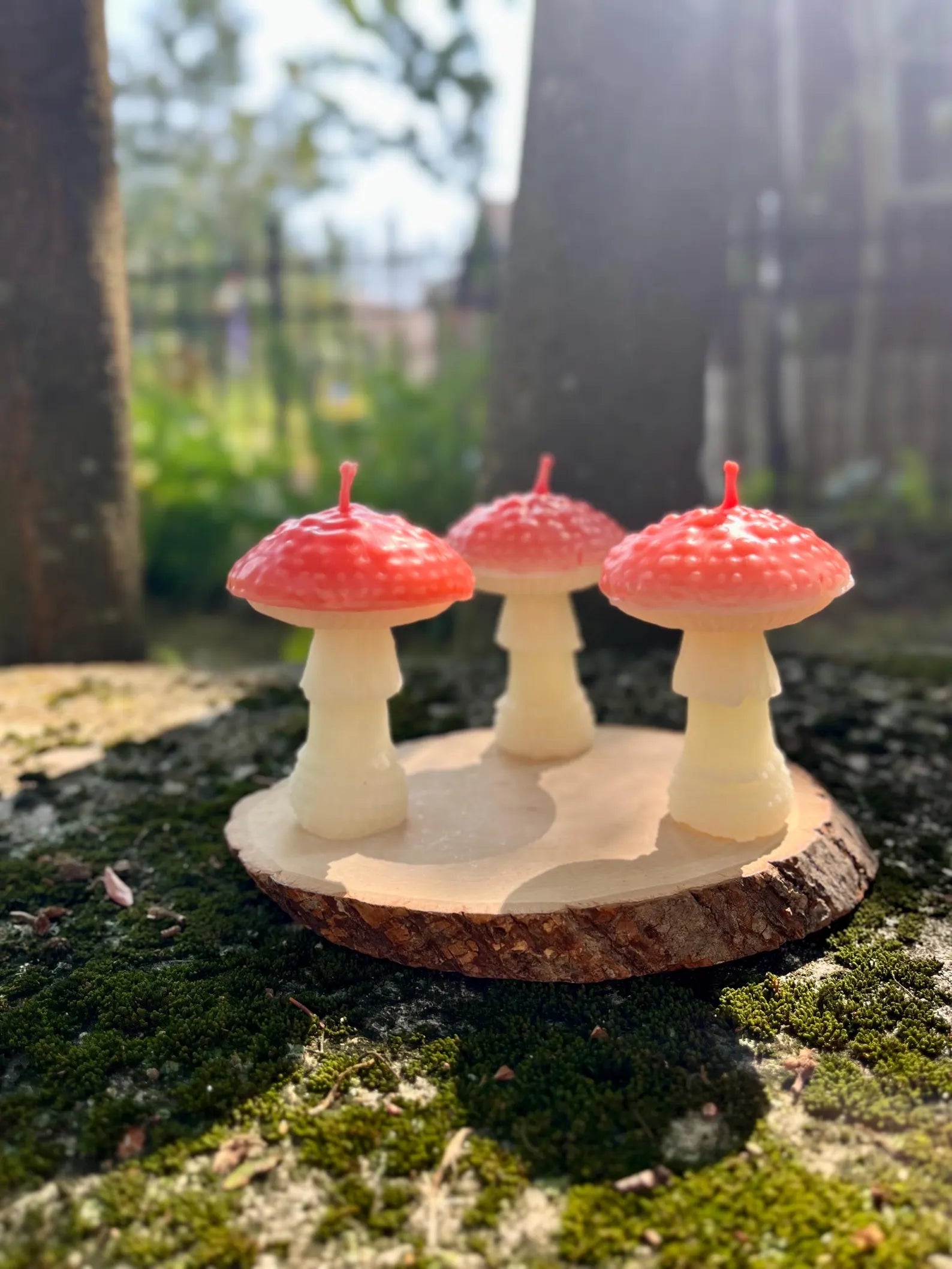 Amanita Mushroom Candle