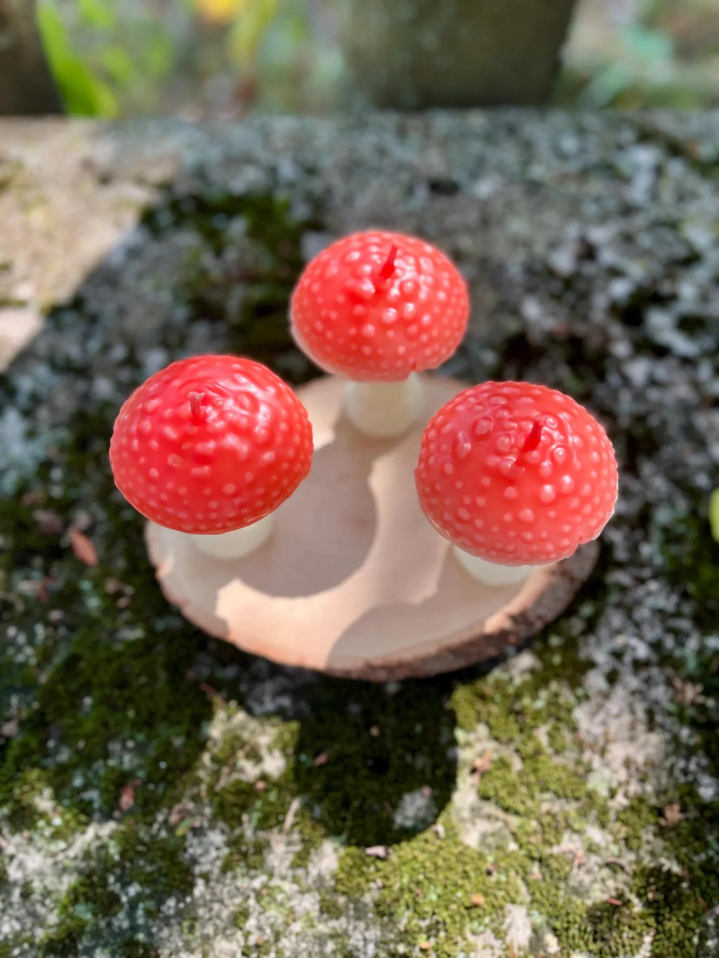 Amanita Mushroom Candle