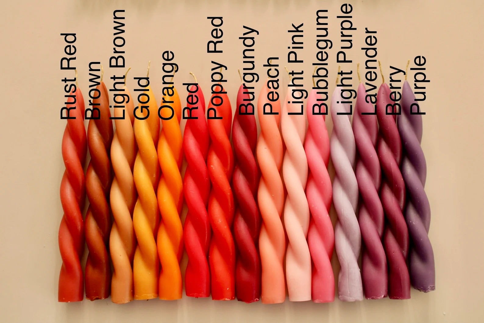 Spiral Taper Candles