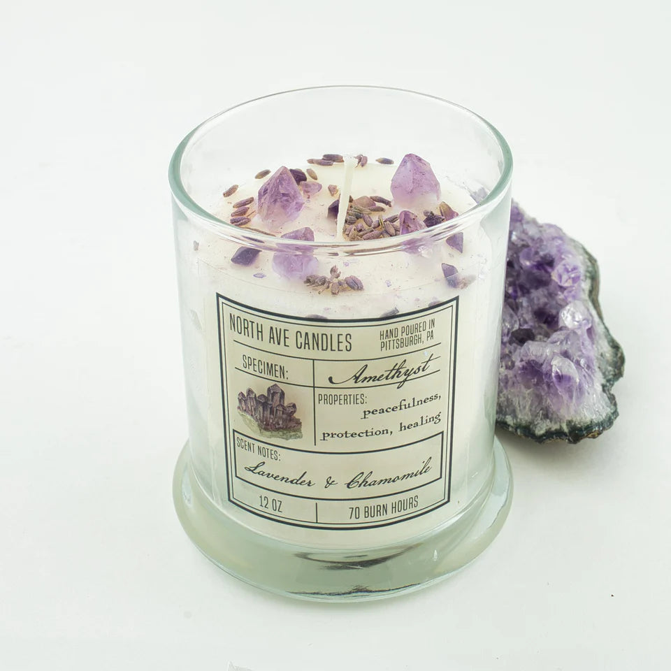 Crystal Candle - Amethyst