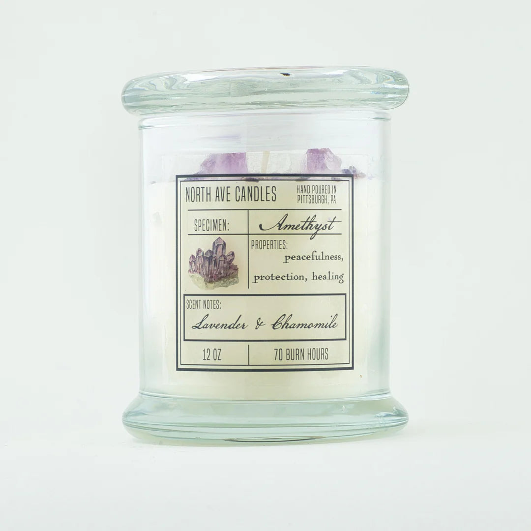Crystal Candle - Amethyst