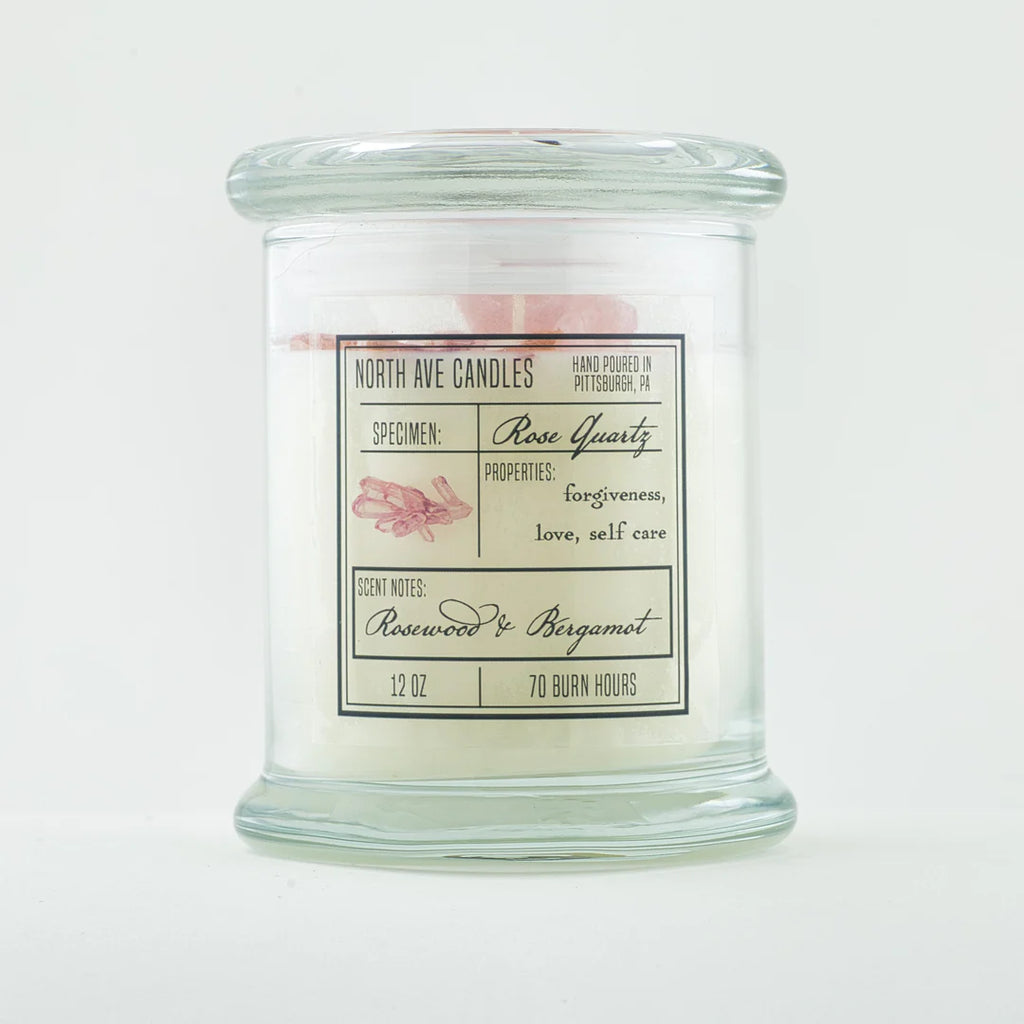 Crystal Candle - Rose Quartz