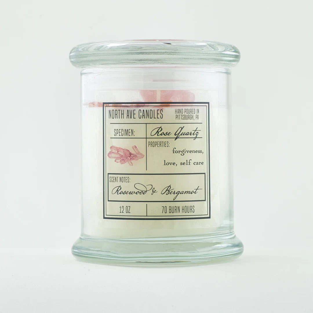 Crystal Candle - Rose Quartz