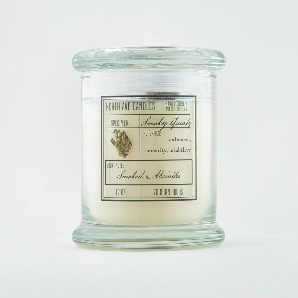 Crystal Candle - Smoky Quartz