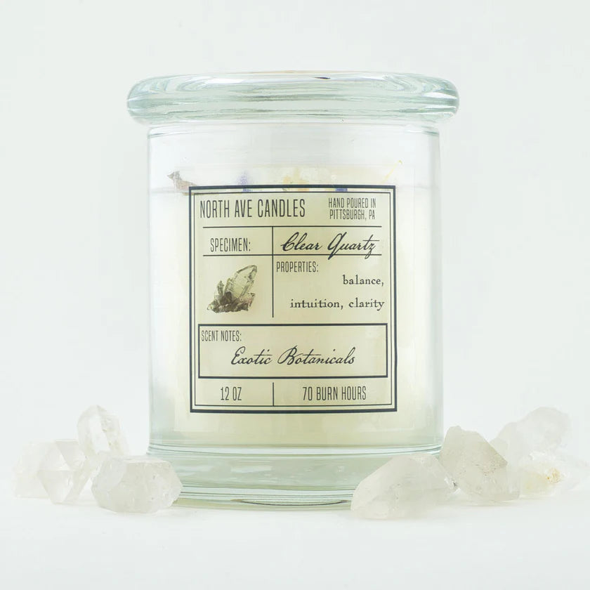 Crystal Candle - Clear Quartz