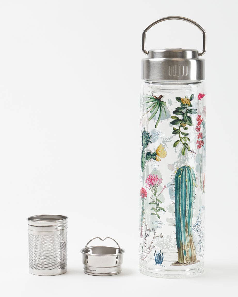 Cactus & Succulent Double Walled Glass Infuser