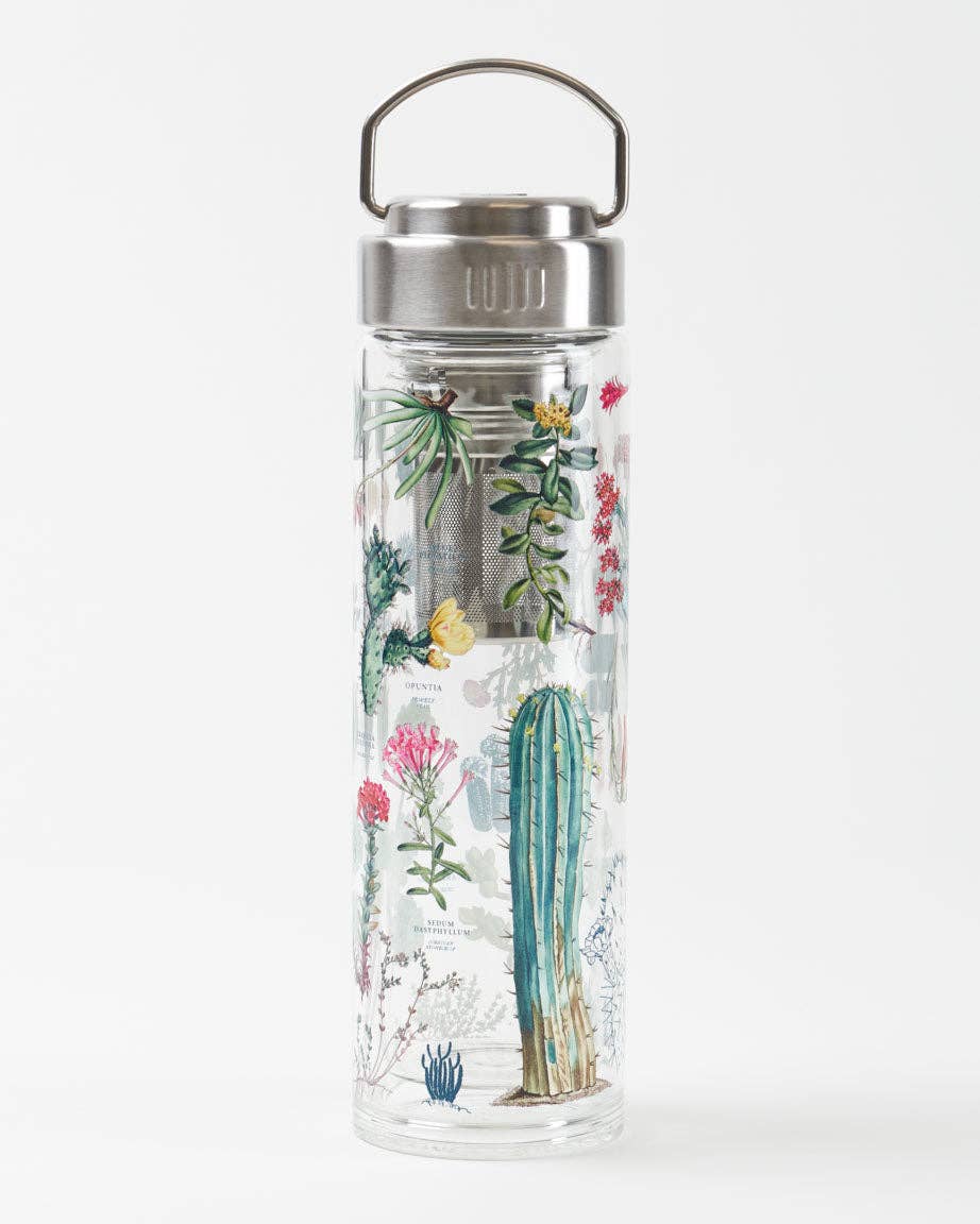 Cactus & Succulent Double Walled Glass Infuser