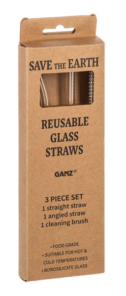 Reusable Glass Drinking Straws